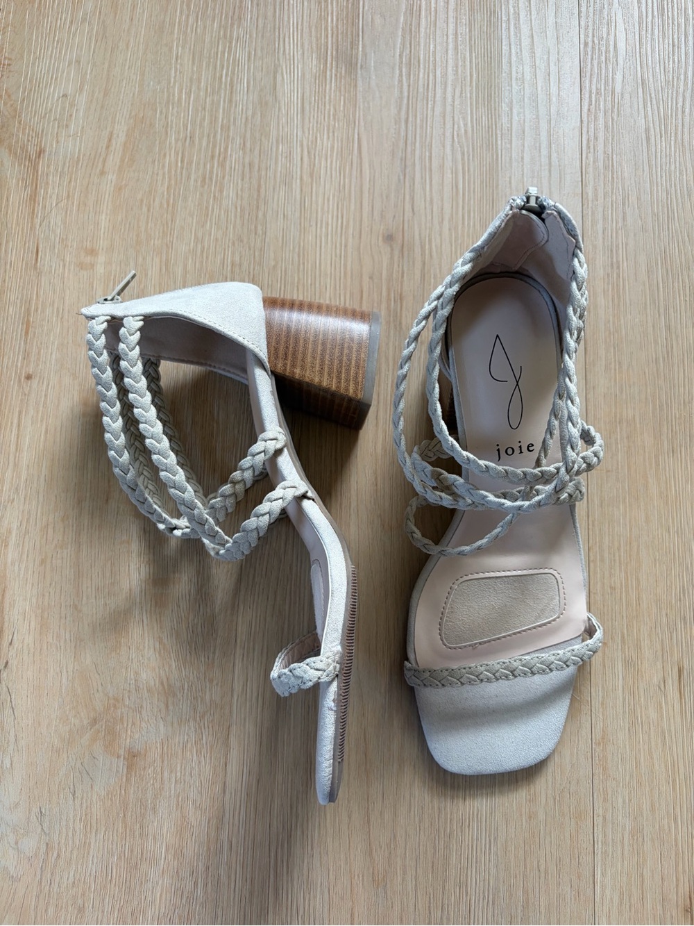 Joie Felina Braided Strap Block Heel Sandals